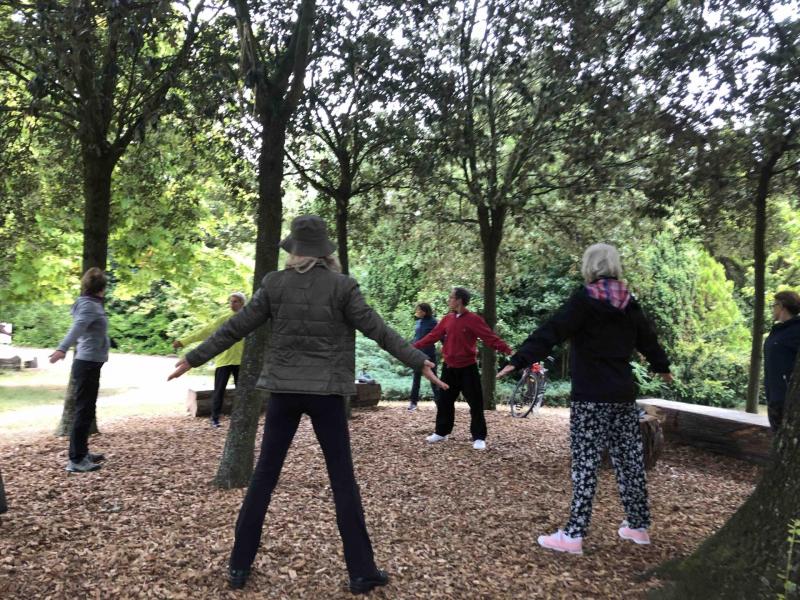 Qi gong dans le parc 1